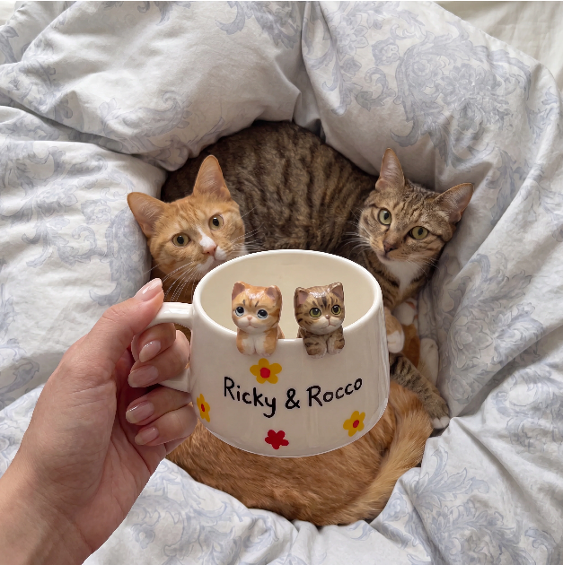 Handmade Custom Pet Figurine Mug