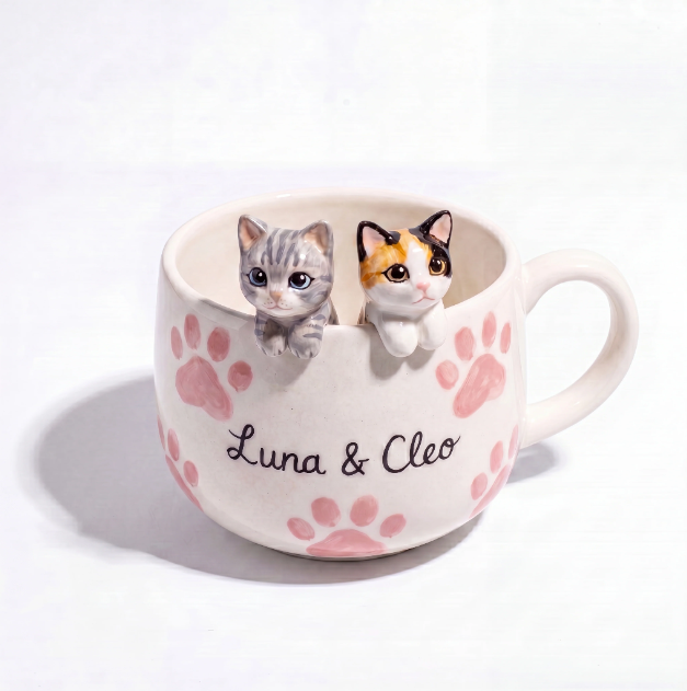 Handmade Custom Pet Figurine Mug
