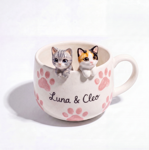 Handmade Custom Pet Figurine Mug