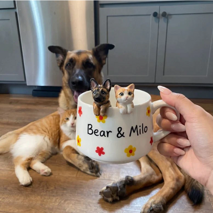 Handmade Custom Pet Figurine Mug